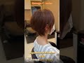 【orange color with short bob】ショートボブで大人かわいいシルエット💕簡単スタイリング