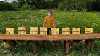 We Made A Really Looooooong Table (and some chairs)