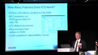 ICS-CSR Keynote: Alternatives to Patching for more Secure and Reliable Control Systems by Eric Byres