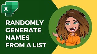 Excel: Randomly generate names from a list using RANDARRAY and INDEX. #exceltutorial