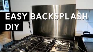 Stainless Steel Backsplash Range Hood Wall Shield for Kitchen