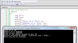 C Programming Tutorial - 56: Introduction to Pointers
