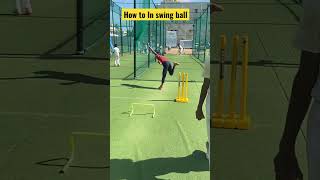 How to in swing ball #cricket #cricketcoaching #cricketlover #shorts #shortcricket #bowling #ipl