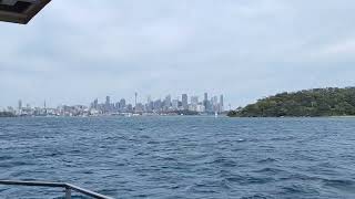 Sydney ferry F1 Circular Quay to Manly morning Sunday 17 Nov 24, James Craig entering harbour