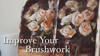 Improve Your Brushwork FASTER ✨ Doing the Same Painting Twice 😳 Loose Alla Prima Oil Painting