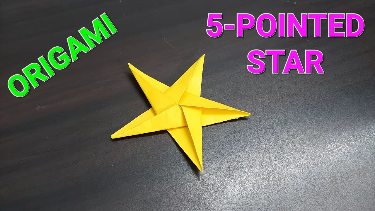 HOW TO MAKE ORIGAMI 5-POINTED STAR ⭐ - YouTube