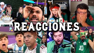 Las Mejores Reacciones de Youtubers al Argentina 2-0 México #1