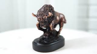 Ebros Gift | Bronze Buffalo Small Figurine