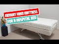 Memory foam mattress for a hospital bed  | Memory foam mattress Review