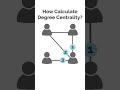 How Calculate Degree Centrality?