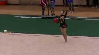 102年全中運韻律體操Rhythmic Gymnastic(高女成隊)謝孟芸_球