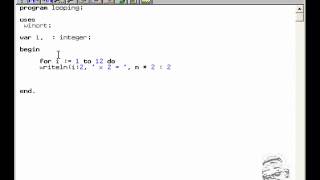 Pascal Tutorial: ForLoop