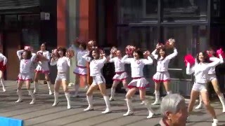 Cheerful ⑫チアパフォーマンス／リガーレ日本橋人形町前／東京マラソン2016 ランナー応援イベント