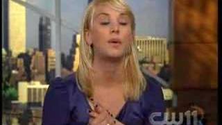 CW11 Morning News - Kaley Cuoco (10-29-07)