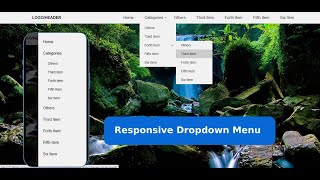 Responsive Dropdown Navigation Menu using html CSS & jQuery in Hindi. Part 2 #AdvancedUITechniques