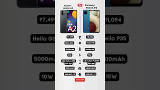 Xiaomi Redmi A2 vs Samsung Galaxy A12 #shorts #trending #mobilelegends #samsung #xiaomi