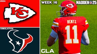 Chiefs vs. Texans | Week 16 Simulation | Carson Wentz | Madden 25 Gameplay