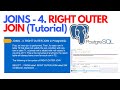JOINS - 4. RIGHT OUTER JOIN in PostgreSQL | Tutorial #ezettutorial #postgresql