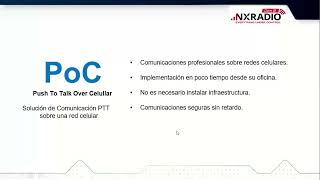 Nuevo Radio LTE NXPOC 130, configuración en plataforma NXRADIO