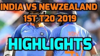India vs newzealand 1st T20 highlights 2019 !!