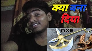 My reactionForging Divine AXE Rhitta out of Rusted lron Hook -The seven Deadly sins#amitgoswamivlog