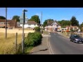 police car speeds through eythorne