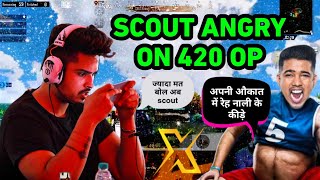 SCOUT SCOLDED 420 OP ON LIVE STREAM | SCOUT ANGRY MOMENTS