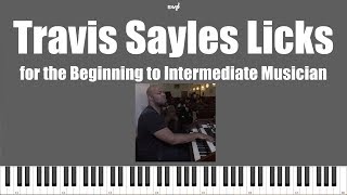 How to Play Travis Sayles Blues licks | How to play simple Gospel Blues Licks on the piano