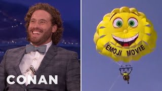T.J. Miller Parasailed Into Cannes & Confused Tilda Swinton | CONAN on TBS