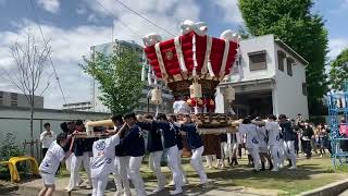 東弓削太鼓台　入魂式　大阪府八尾市