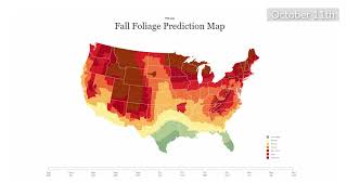 Fall foliage prediction map 2021