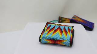 Lavivia Handicrafts | Beaded Wallets | Handmade leather wallets Native American sees Bead Art