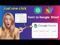 Automated Data Entry in (HTML) Form To Google Sheets using ChatGPT and Google Apps Script