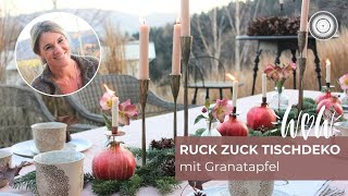 DIY - WEIHNACHTSTISCHDEKO GANZ EINFACH, GANZ SCHNELL und einfach nur WWOOOOOWWW !!!!