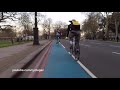 silly cyclist collides with another cyclist