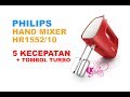 Philips, Hand Mixer HR1552/10 Merah (Unboxing)