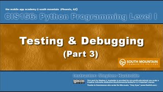 Python 03N Debugging part 3