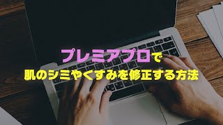 プレミアプロでぼかし（ブラー）を使って肌のシミやくすみを修正する方法