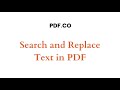 Search and Replace Text in PDF using PDF co and Zapier