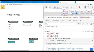 Handling Comboboxes in Selenium
