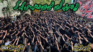 Chehlum 2024 || Markazi Matami dasta Mehdiabad || New Urdu Noha “Qabr e Zehra pe giri thi yhi zainab