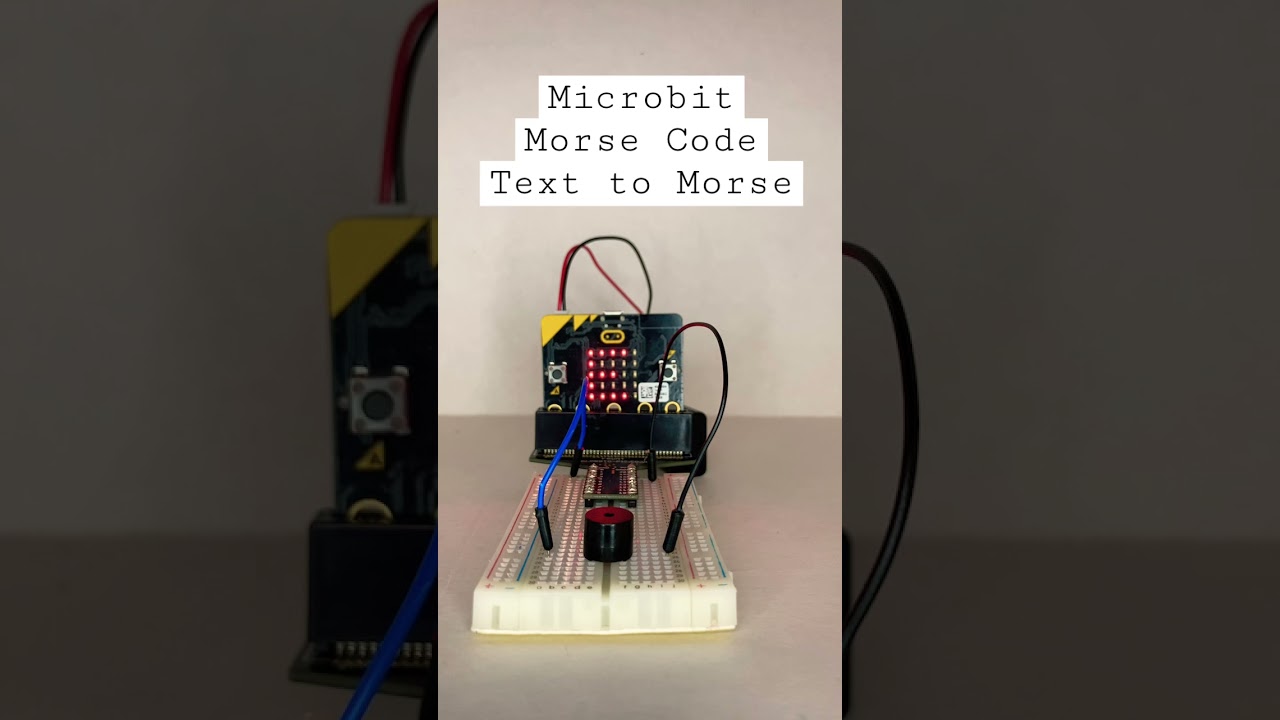 Microbit : Text To Morse Code - YouTube