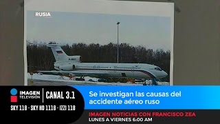 Se investigan causas de accidente aéreo ruso