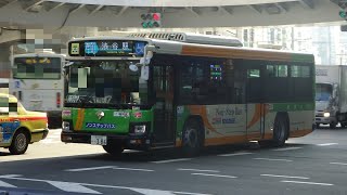 21【FHD30p】都営バス 2PG-LV290N3 [都01](T01) 渋谷駅→六本木駅･赤坂アークヒルズ経由→新橋駅 車窓･走行音 '19年12月14日