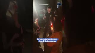 Tulsa Police Officer issues sound citation, but still dances with the crowd! #tulsapolice #dancing
