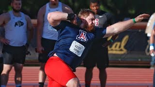 2018 Pac-12 Track & Field Championships: Arizona freshman Jordan Geist garners shot put crown