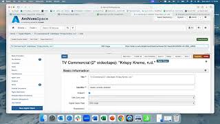 Creating and Editing Digital Object records in ArchivesSpace