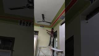 Masking tape, ceiling design, or colour room combination #home #video #amazing #art #short #painting