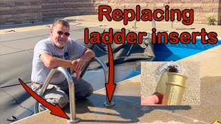 Pool ladder inserts replaced