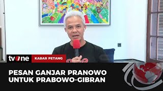 Wawancara Eksklusif, Respons Ganjar Untuk Prabowo dan Gibran | Kabar Petang tvOne